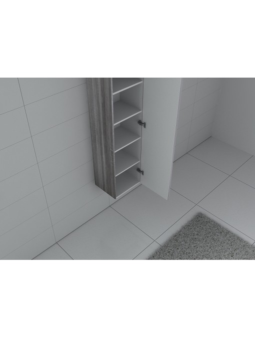 Complément rangement salle de bain PAL150CG Chêne Gris