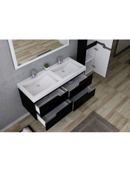 Rangements meuble double vasque CALABRO 1200