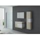 Meuble de salle de bain simple vasque ARCOLA Scandinave et Blanc