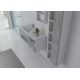 Ensemble simple vasque FARALDI 1200 Béton et Blanc