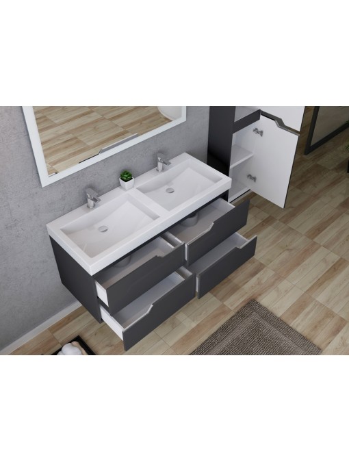 Tiroirs et placards ensemble CALABRO 1200 Gris Anthracite