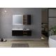 Meuble simple vasque ALASSIO 800 Noir