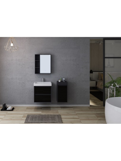Meuble de salle de bain finition verre BRIANZA 600