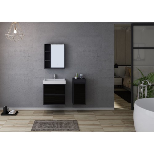 Meuble de salle de bain finition verre BRIANZA 600