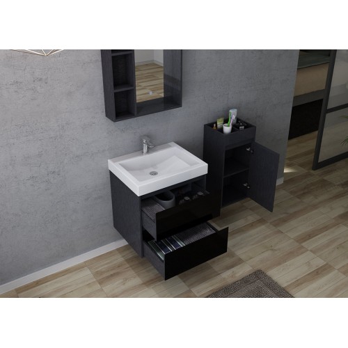 Meuble de salle de bain finition verre BRIANZA 600