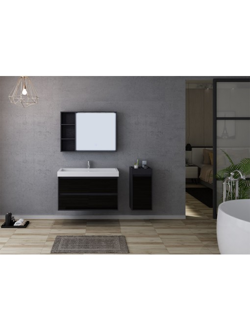 Meuble de salle de bain bi-matière BRIANZA 1000