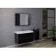 Meuble simple vasque design noir BRIANZA 1000