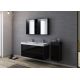 Salle de bain double vasque noir BRIANZA 1200