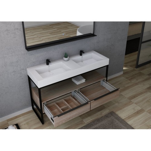 Meuble de salle de bain LAMEZIA 1400 Scandinave