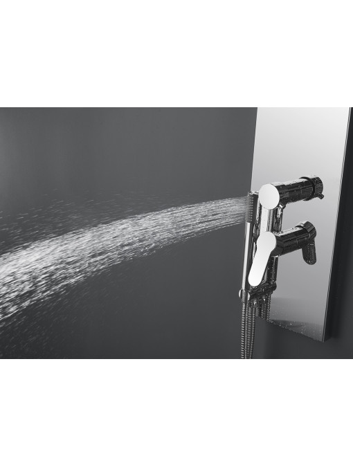 Colonne de douche hydromassante ES013 douchette et son attache frontale