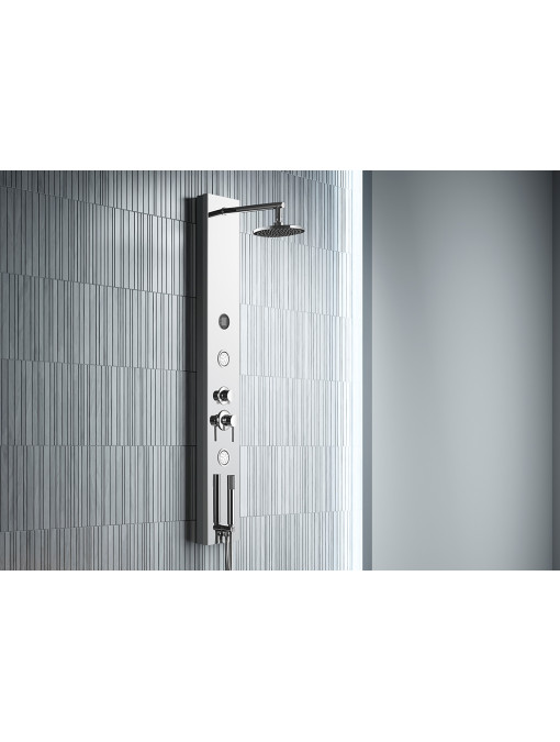 Colonne de douche hydromassante GS007 en inox finition miroir
