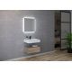 Meuble salle de bain AVELLINO 600SC Blanc et Scandinave