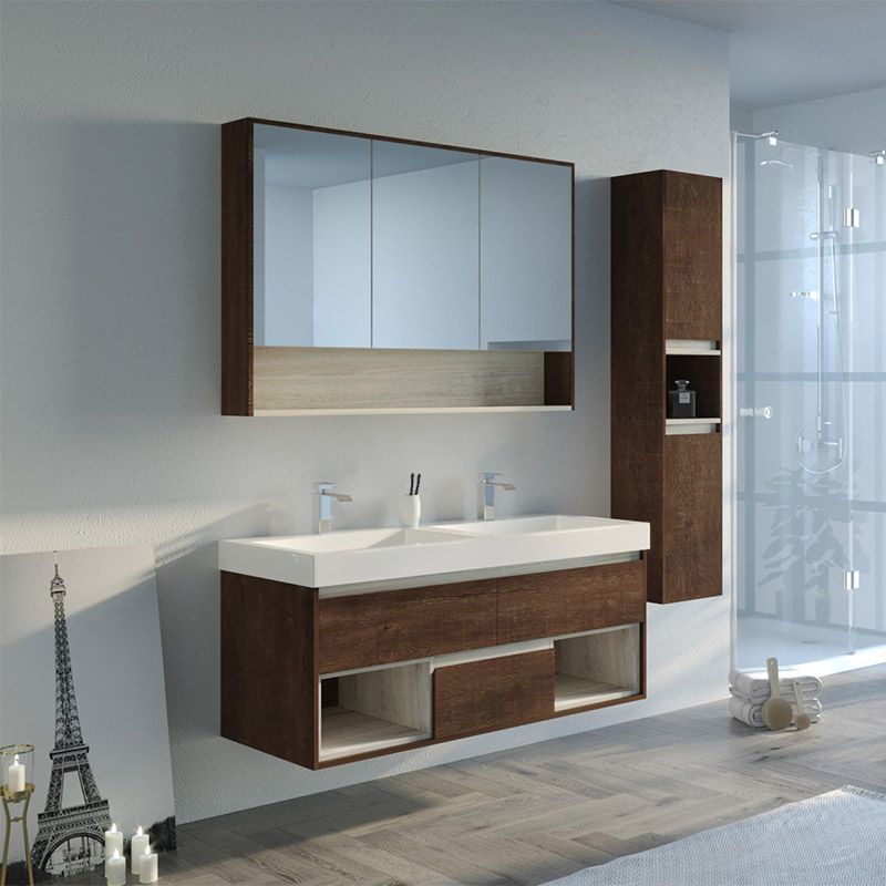 Meuble de salle de bain 2 places ANZIO 1200