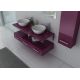 ensemble meubles salle de bain VIRTUOSE DUO Aubergine