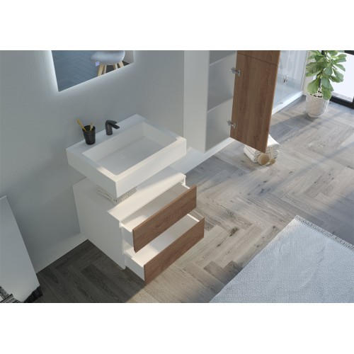 Meuble de salle de bain simple vasque VISENZA 600 SV