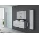 Meuble de salle de bain suspendu Rivalto Blanc