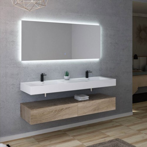 Meuble de salle de bain double vasque AVELLINO 1600SC