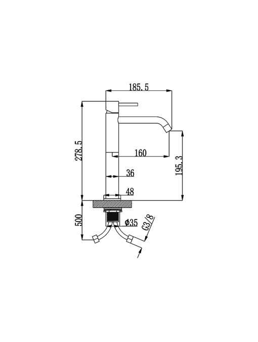 Robinet mitigeur CAMELIA Black