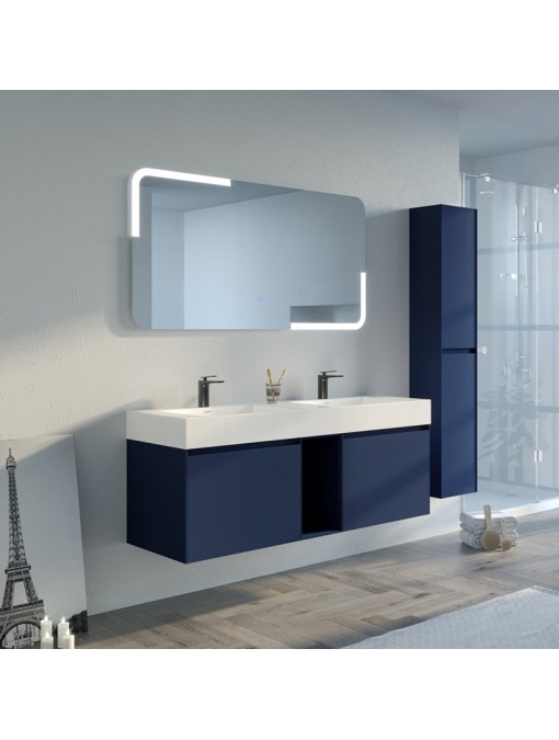 Meuble salle de bain ARTENA 1400 Bleu Saphir