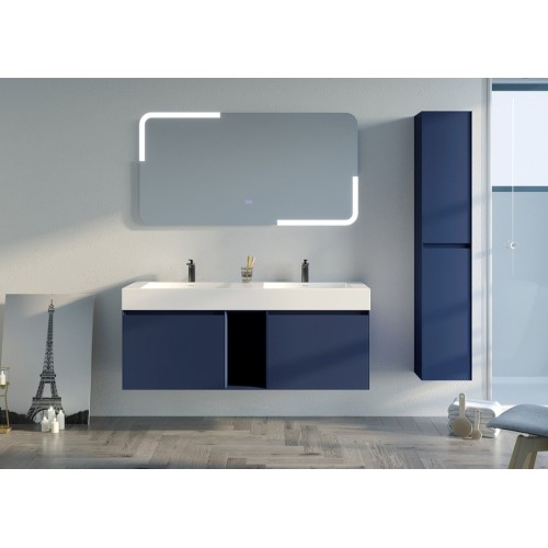 Meuble salle de bain ARTENA 1400 Bleu Saphir