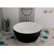 Baignoire îlot acrylique ronde Misa Black