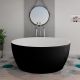 Baignoire îlot acrylique ronde Misa Black