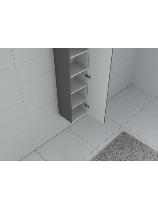 Colonne de rangement PAL150GT salle de bain grise