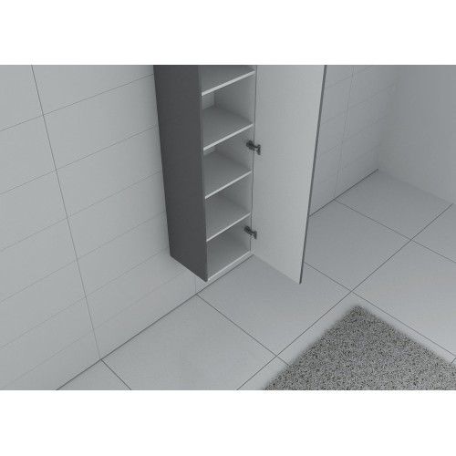 Colonne de rangement PAL150GT salle de bain grise