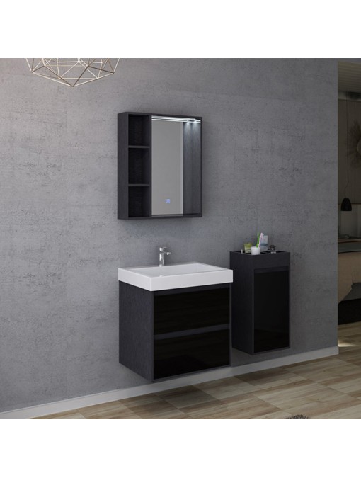 Meuble de salle de bain finition verre BRIANZA 600