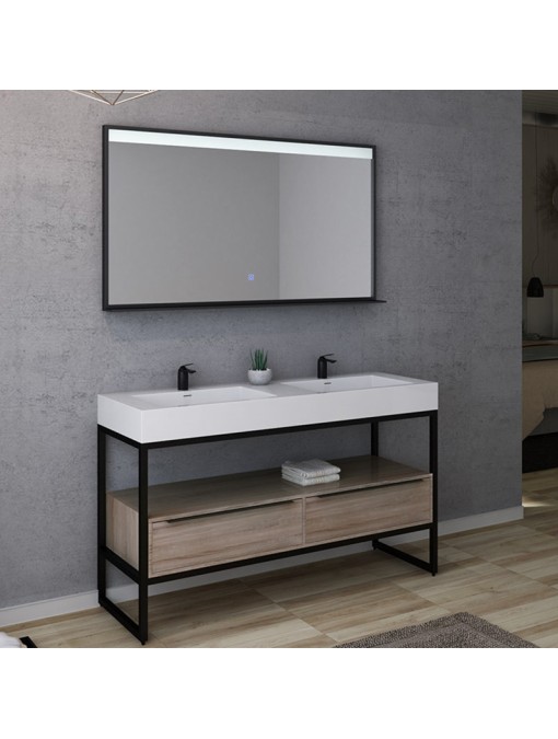 Meuble de salle de bain LAMEZIA 1400 Scandinave