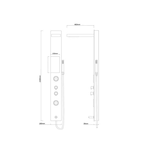 Colonne d'hydromassage G091