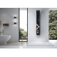 Colonne hydromassante tendance noire et bois A216