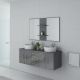Meuble de salle de bain CARSOLI Gris taupe