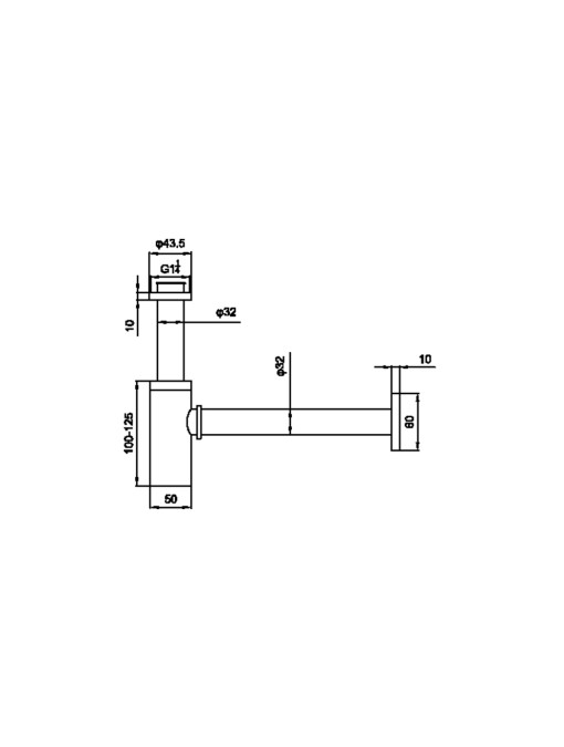 Siphon de lavabo TW2205