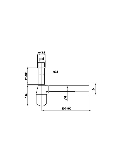 Siphon de lavabo TW2206