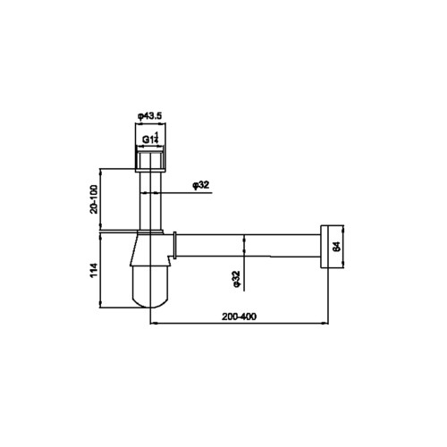 Siphon de lavabo TW2206