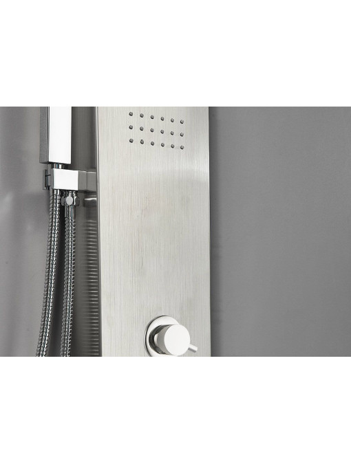 Colonne de douche hydromassante GS010 avec ses 4 boutons-poussoirs et son micro-jet