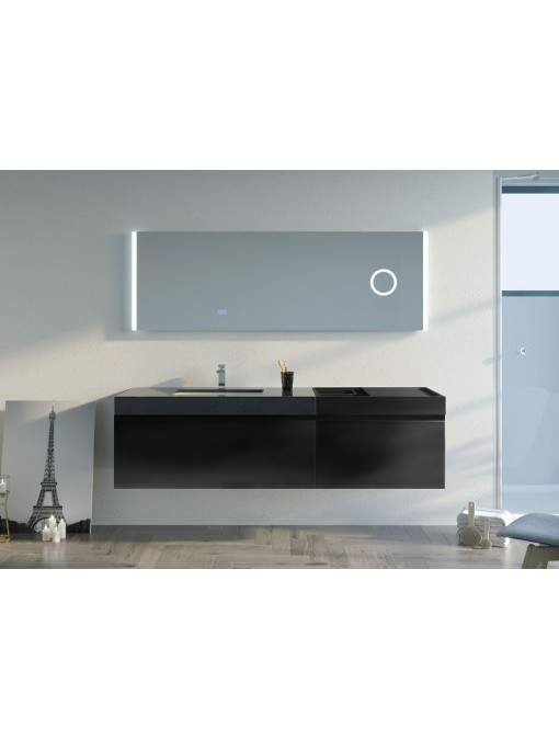 Meuble noir mat design PALAZZA 1800N
