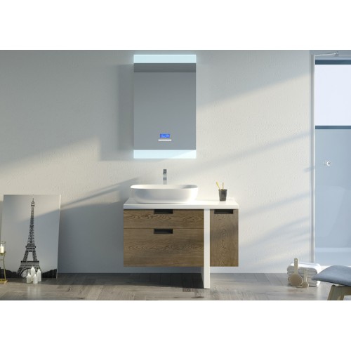 Ensemble de salle de bain SCARLINO 1000 Chêne Grisé