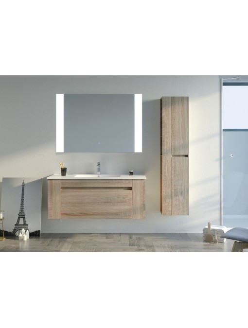 Meuble de salle de bain simple vasque BOVALINO 1200