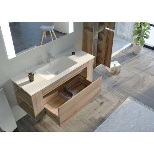 Meuble simple vasque BOVALINO 1200 Scandinave