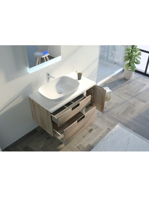 Rangements du meuble sous vasque SCARLINO 1000 Scandinave