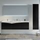 Meuble de salle de bain CAGLIARI 1600 Noir