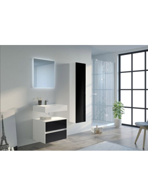 Meuble de salle de bain VISENZA 600 Noir