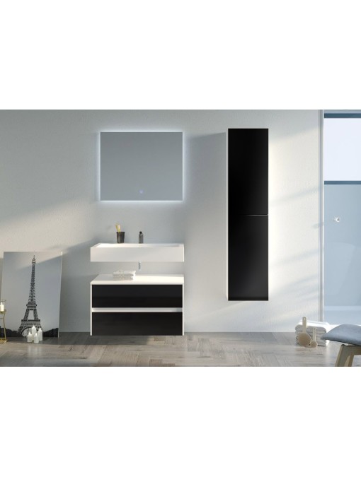 Meuble de salle de bain VISENZA 800 Noir