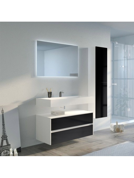 Beau meuble de salle de bain VISENZA 1000 Noir