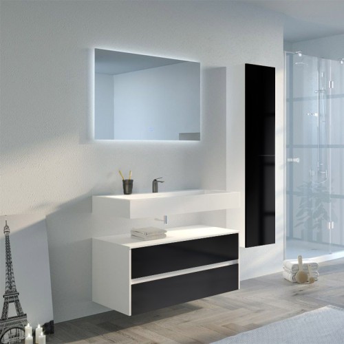 Beau meuble de salle de bain VISENZA 1000 Noir
