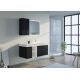 Meuble de salle de bain LANCIANO 1200 Noir et Blanc
