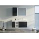 Meuble de salle de bain LANCIANO 1200 Noir et Blanc