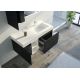 Meuble de salle de bain LANCIANO 1200 Noir et Blanc